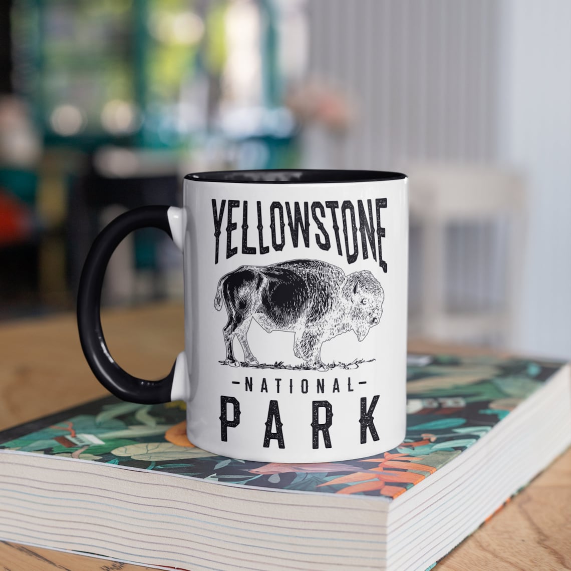 Yellowstone Mug Bison Yellowstone National Park Coffee Mugs Etsy