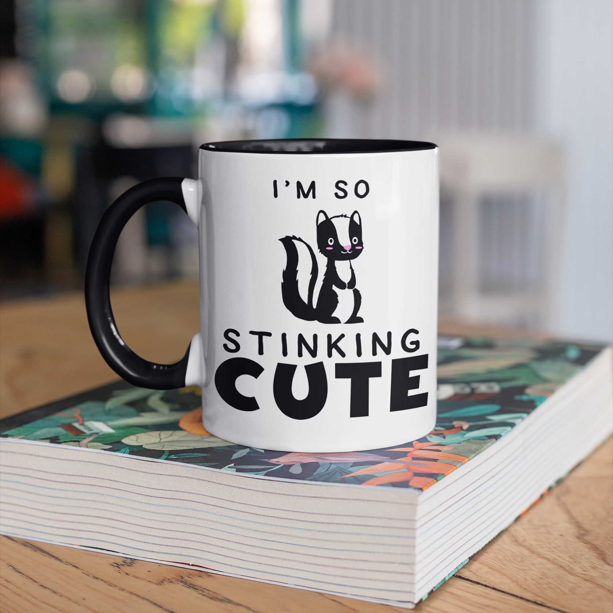 So Stinking Cute Skunk Mug, Funny Skunk Coffee Mugs, Cute