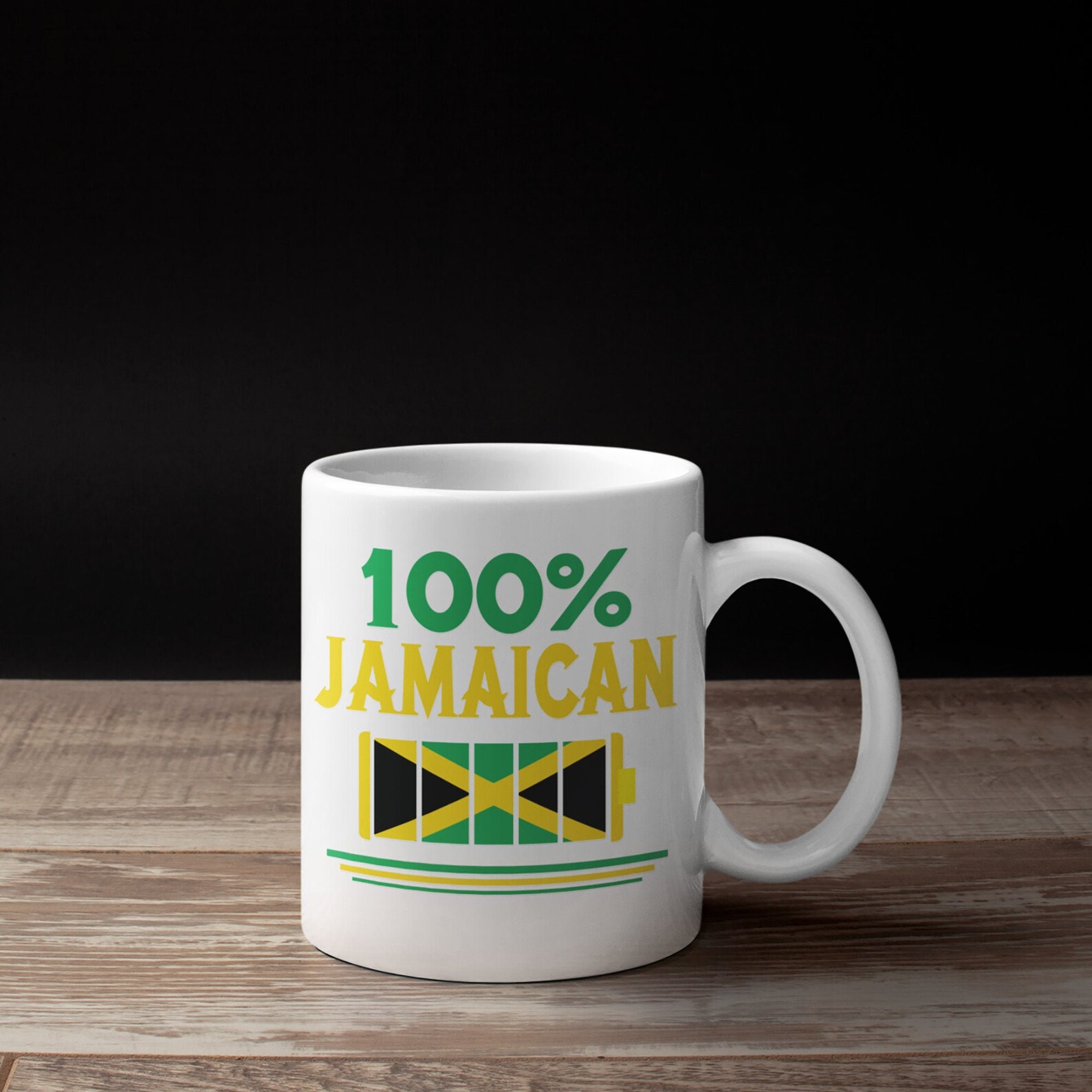 100 Jamaican Mug Jamaican Coffee Mugs Jamaica Flag Gifts Etsy
