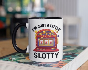 Tasse à café Slotty Casino, Gobelet de machine à sous, Tasse de voyage drôle, Cadeau d’amant de casino