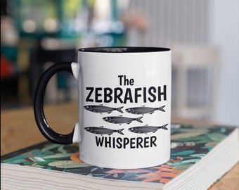 Zebrafish Whisperer Mug, Funny Zebrafish Coffee Mugs, Aquarium Tumbler, Travel Mug, Beer Can Holder Cooler, Water Bottle