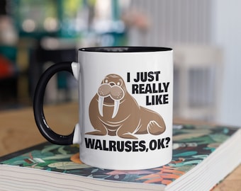 Personalised walrus mug be yourself any name gift fun christmas work present Personalised walrus mug be yourself any name gift fun christmas work present