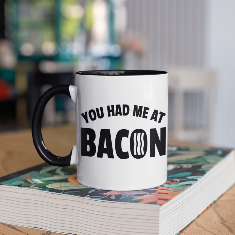 Tu m'as eu au bacon Mug