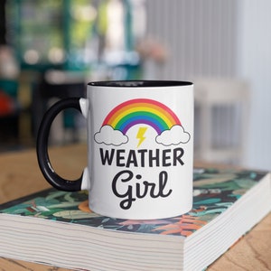 Weather Girl Mug, Meteorologist Coffee Mugs, Tornado, Storm Chaser, Meteorology Gift, Gifts for Meteorologists,  Tumbler