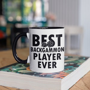 Best Backgammon Player Mug, Funny Backgammon Coffee Mugs, Tumbler, Travel Mug, Beer Can Holder Cooler, Water Bottle