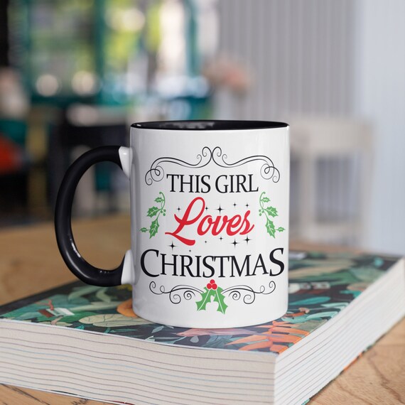 Christmas Mugs, 12 Oz Christmas Glass Coffee Mug Insulated Double