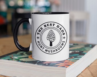 Mushroom Hunting Dad Mug, Funny Mushroom Hunter Coffee Mugs, Foraging, Mycologist, Fathers Day Gifts,  Tumbler Travel Mug Can Holder