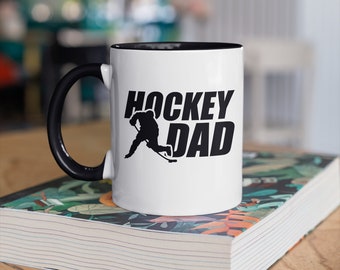 Hockey Dad Mug, Hockey Dads Coffee Mugs, Fathers Day Gift, Hockey Player Gifts, ,  Tumbler Travel Mug Beer Can Holder Cooler