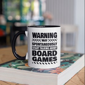 Board Game Warning Mug, Funny Board Games Coffee Mugs, Gamer Gift, Gifts,  Tumbler Travel Mug Beer Can Holder Cooler