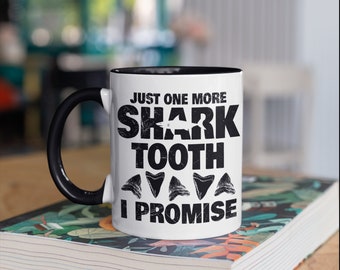 Shark Tooth Collector Mug, Funny Shark Teeth Coffee Mugs, Gift,  Gifts,  Tumbler Travel Mug Beer Can Holder Cooler