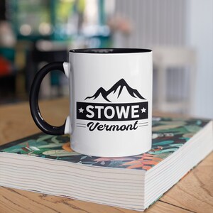 Stowe Vermont Mug, Vermont Coffee Mugs, Souvenir Gift, Gifts, Stowe Vacation  Tumbler Travel Mug Beer Can Holder Cooler