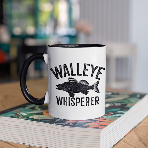 Walleye Whisperer Mug, Funny Walleye Coffee Mugs, Tumbler, Fisherman,  Fishing Travel Mug, Beer Can Holder Cooler, Water Bottle 
