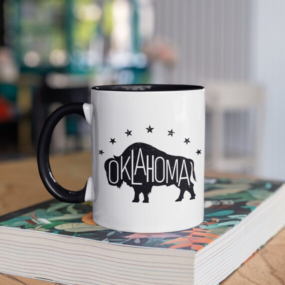 Oklahoma Bison Coffee Mug, Travel Tumbler, Water Bottle, Beer Holder, Bison  Design - Etsy