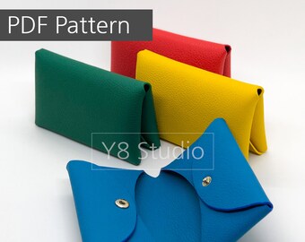 Twin Leather Wallet PDF Template/Leathercraft Pattern/Wallet Pattern/Leather Cardholder Pattern/Leather Cardcase Pattern/PDF Download