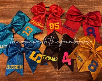 Banana Ball Cheer Bow