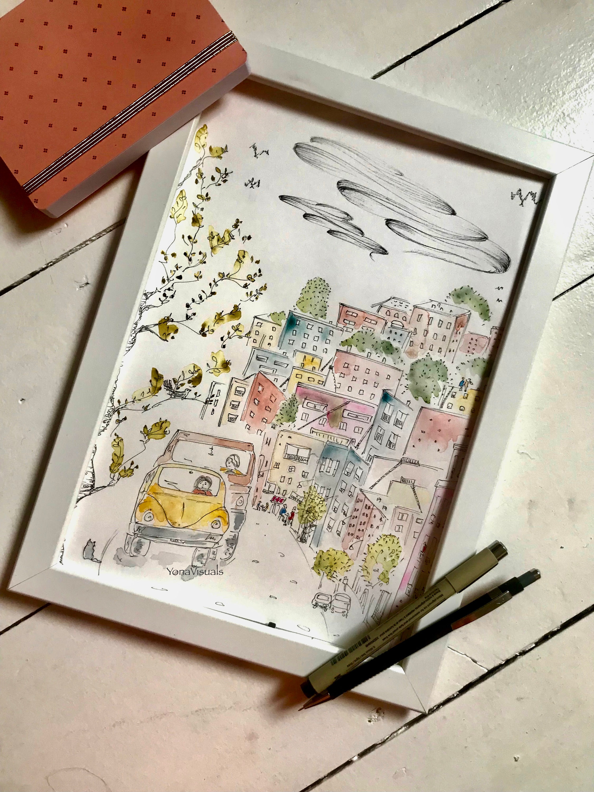 Yellow Car in San Francisco