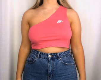 nike one shoulder top