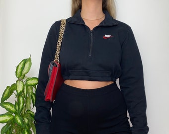 nike cropped jumper