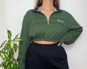 champion sweater crop top