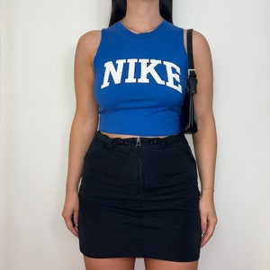 Blue nike cheap crop top