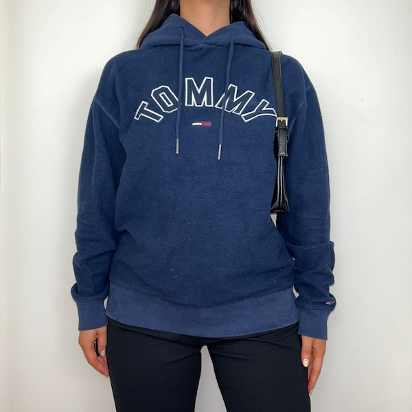 Vintage Tommy Hilfiger Navy Fleece Hoodie