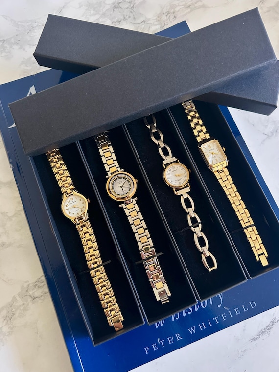 Vintage Women's Silver Blue Identity London Quartz Watch