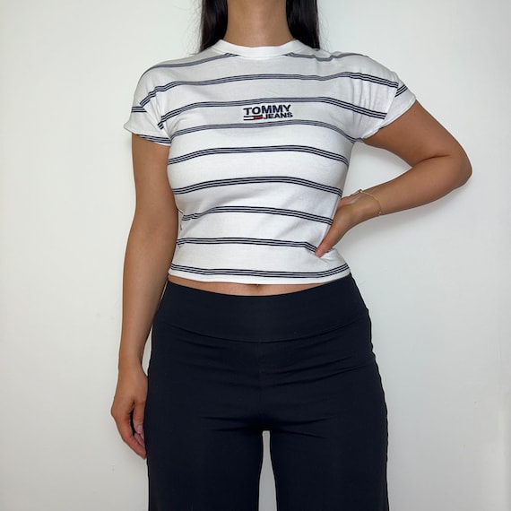Tommy hilfiger best sale white crop top
