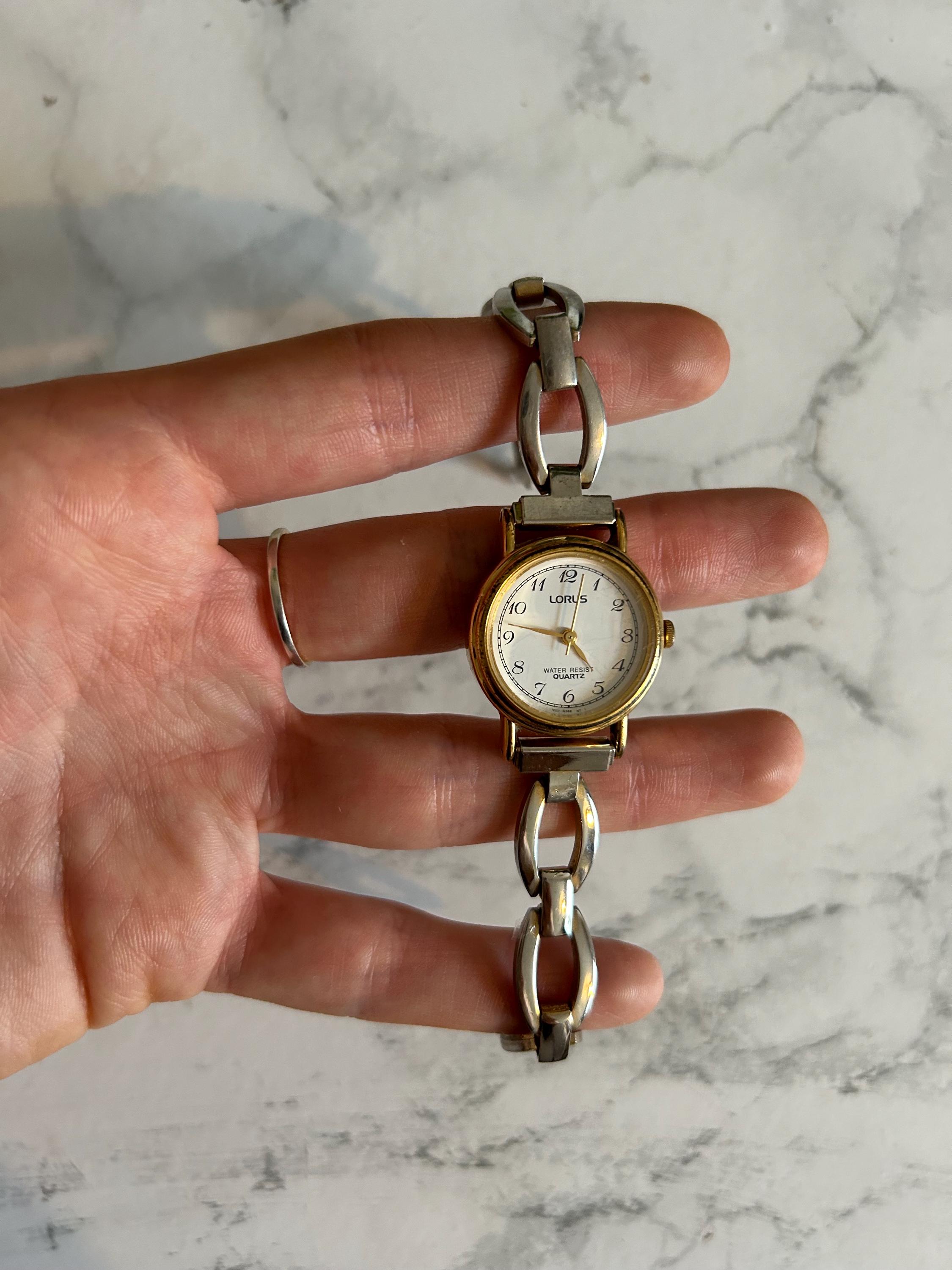 Vintage new two-tone Lorus wristwatch LORUS Model No. V69F-6000 Mickey Mouse Watch Vintage 1990  main image 2