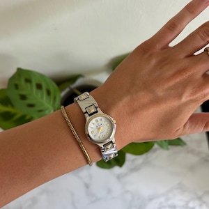 Vintage Women’s Two Tone Giovanelli Silver Gold Quartz Watch