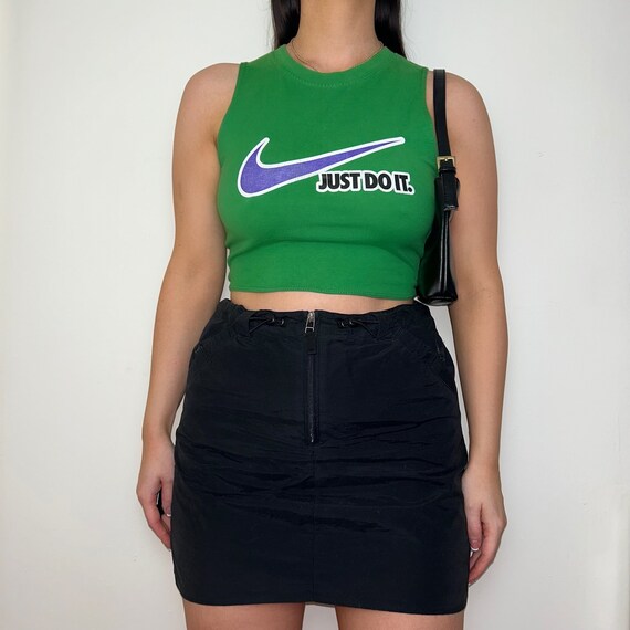 Nike neon crop top sale