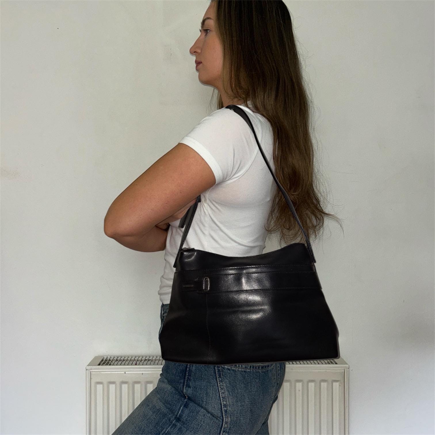 Sac à Main Nine West Noir Effet Serpent – Médium, Simili Cuir Et Quincaillerie Argentée