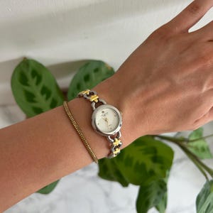 Vintage Women’s Two Tone Via Lucia Silver Gold Quartz Watch