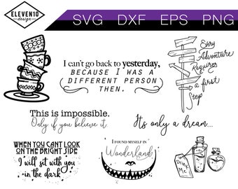 Alice Bundle Svg Cut File, Alice in wonderland svg, Alice svg, Cheshire Cat svg, svg design, Alice cut file, Cricut cut files