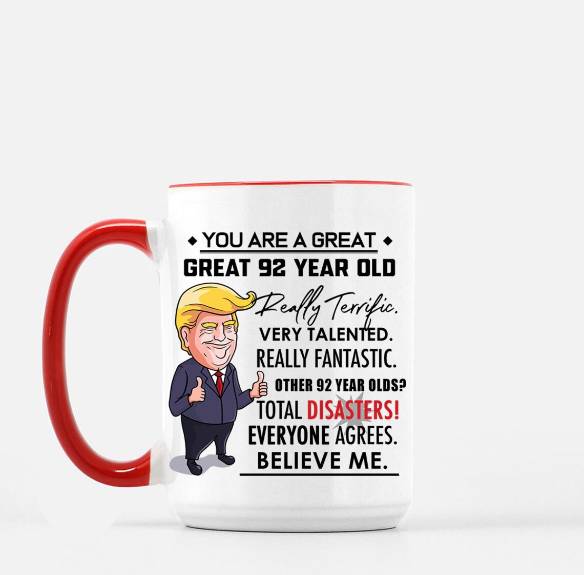 You are a great 92 year old mug 92nd birthday mug happy 92 Etsy
