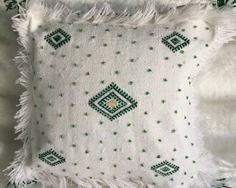 Moroccan Berber white cushion cover