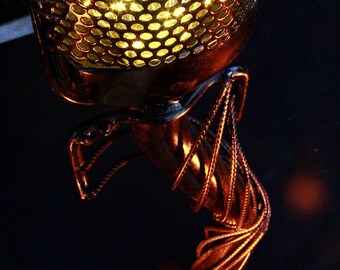 Pulse warmer made of elastic tip light Orange