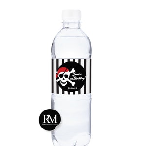15 pieces Birthday Personalized Waterproof Water Bottle Labels, Personalized Birthday Waterproof Water Bottle Labels {JM23}