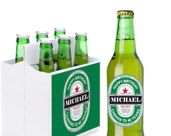 Personalized Beer Bottle Carrier or Personalized Beer Labels { 617 }