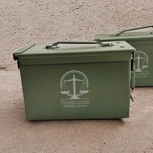 Attorney At Law Personalized Ammo Box, Lawyers Attorney Father&#39;s Day Gifts, Gifts For Him Gifts for Men Women, Personalized Gifts {707}