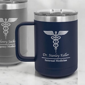 Nurse Doctor Custom Engraved Insulated 15 oz Tumbler, Nurse Doctor Vacuum Insulated Mug Gifts {Item#708}