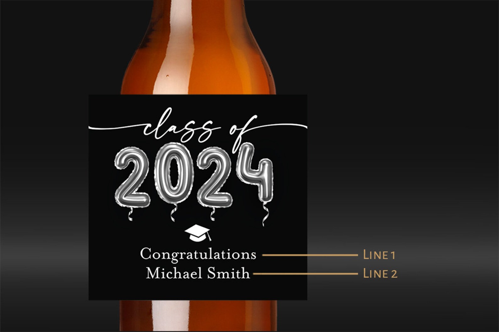 Class of 2025 Graduation Party: Personalized Beer Bottle Labels ...