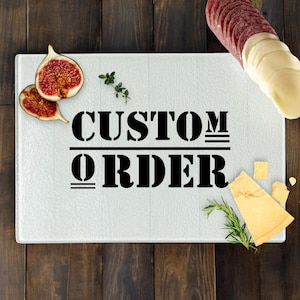Personalized Cutting Board Glass  - Birthday Gifts - Unique Gifts Glass Cutting Board
