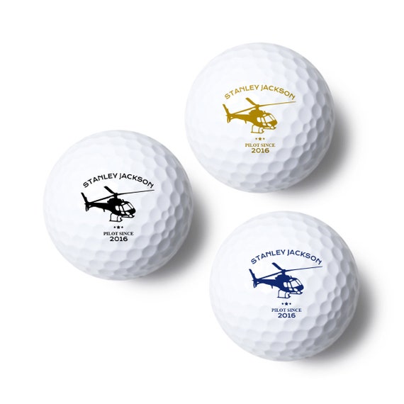 Helicopter Golf Ball Gifts, Personalized Golf Fanatic Gifts, Gift