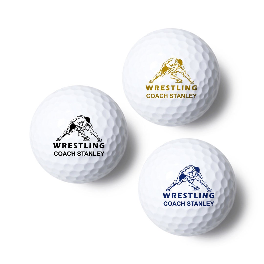 Printed 4 Pieces Wrestling Fanatics Design Golf Ball Gifts, Golf