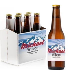 Personalized Beer Bottle Carrier or Personalized Beer Labels { 617 }