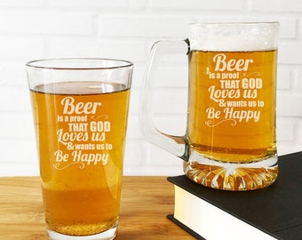 Beer is Proof God Loves Me Print Foaming Beer Mug Picture Fun Drinking Humor Bar Sign Beer is Proof God Loves Me Print Foaming Beer Mug Picture Fun Drinking Humor Bar Sign