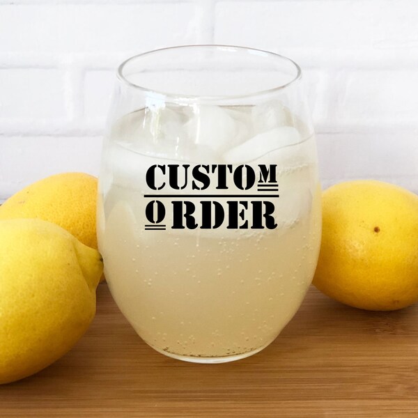 Bulk Personalized Stemless Wine Glasses Etsy