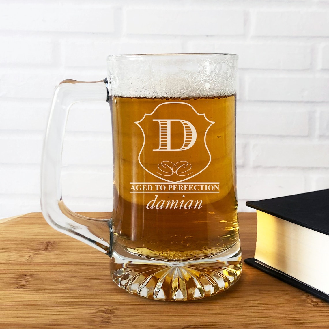 Large Beer Maxim Glass Beer Mugs Glasses Personalized Etched Etsy