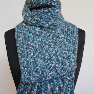 Wool scarf, scarf, hand knitted scarf, hand knitted scarf for women, hand knitted scarf for men