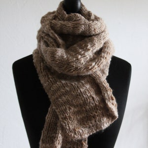 Wool scarf, scarf, hand-knitted scarf, hand-knitted scarf for women, hand-knitted scarf for men